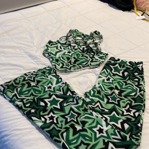Brand new 2pice set size S black and green - Picture 3 of 6